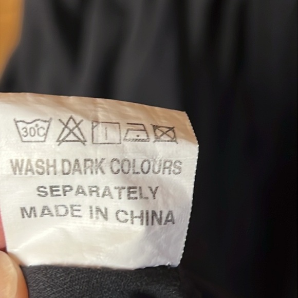 Black Button-Front Dress Womens pockets Midi Adjustable Straps Medium sleeveless - Picture 11 of 12